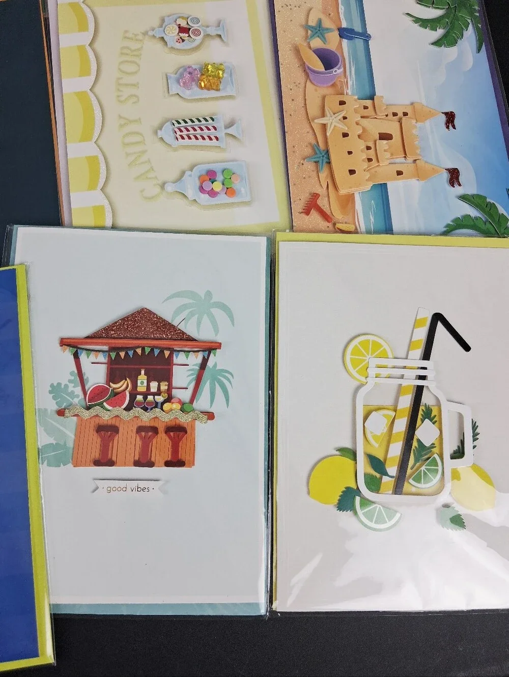 Burgoyne 3D Birthday & Blank Cards w/ Envelopes NEW Set of 12